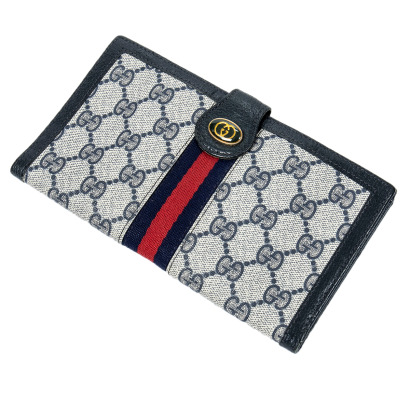 Gucci Accessory Collection Web Long Bifold Wallet