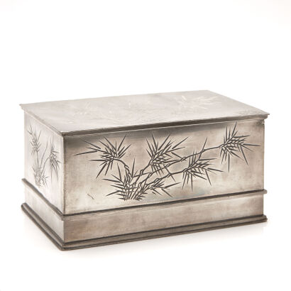 An Early-20th Century Chinese Republic Pewter Box