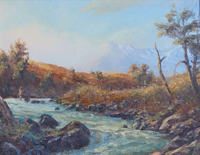 RICHARD PONDER Trout Fishing, Whakapa River