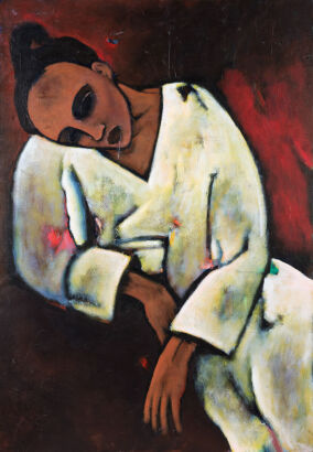 NANETTE LELAULU Woman in White