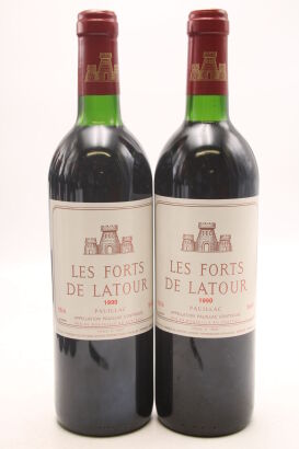 (2) 1990 Chateau Latour 'Les Forts de Latour', Pauillac