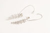 A Pair of Palladium and Diamond Earrings and Cuff