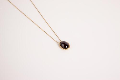 14ct Diamond and Garnet Pendant