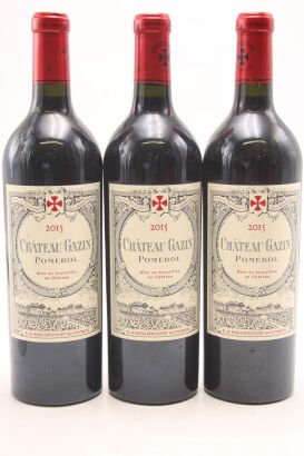 (3) 2015 Chateau Gazin, Pomerol