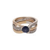 18ct Rose and White Gold Sapphire and Diamond Ring Set - 3
