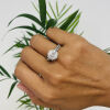 4.04ct Round H SI1. Important Diamond Ring - 2