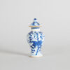 A Chinese Qing Dynasty Kangxi Period Export Blue and White Lidded Mantle Jar