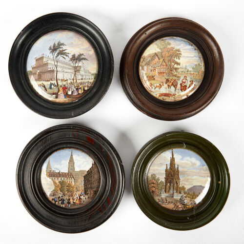 A Set of Four Pot Lids