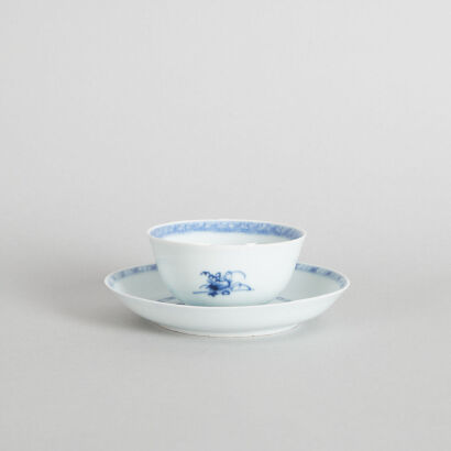 Chinese Qing Dynasty Qianlong Period Blue and White Export Tea Set (Nanking Cargo C.1750)