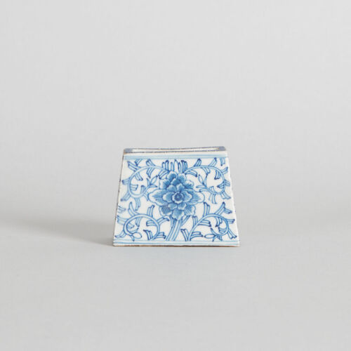 A Chinese Blue and White 'Floral' Censer (with mark and a incised-character at the base)