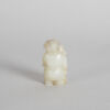 A Chinese Celadon Jade Carving of a boy holding a flower pot - 2