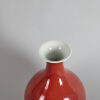 A Chinese Late Qing Dynasty Copper-red Bottle Vase, Yuhuchunping (Da Qing Qianlong Nian Zhi Mark) - 3