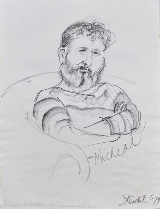 JILL CARTER-HANSEN Portrait of Michael Smither with Arms Folded