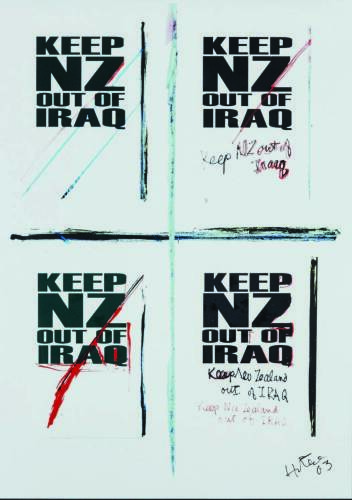 RALPH HOTERE Keep NZ out of Iraq