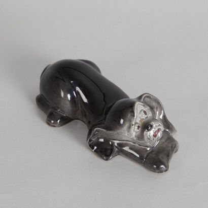 A Crown Lynn Slip Cast Dog