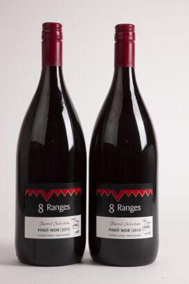 (2) 2013 Eight Ranges Barrel Selection Pinot Noir 1500ml, Central Otago