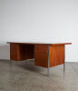 A 1952 Walnut Executive Desk by Florence Knoll for Knoll Associates - 6