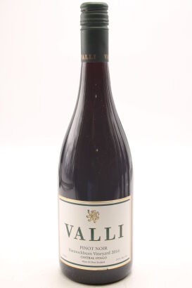 (1) 2016 Valli Wines Bannockburn Vineyard Pinot Noir, Bannockburn [JR17]