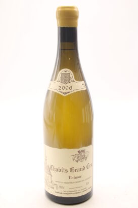 (1) 2006 Domaine Francois Raveneau Valmur, Chablis Grand Cru [RP96]