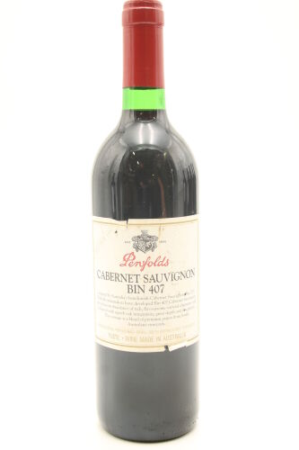 (1) 1997 Penfolds Bin 407 Cabernet Sauvignon, South Australia