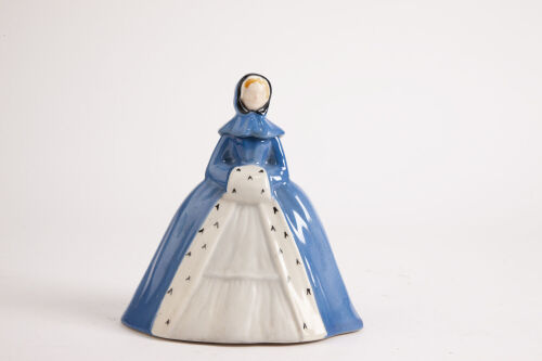 (1) Marie Brizard Liquer in Ceramic Blue Lady with Muff Decanter