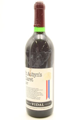 (1) 1987 Vidal St Aubyn Claret, Hawke's Bay