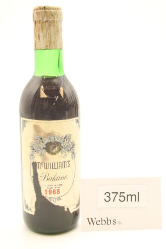 (1) 1968 McWilliam's Bakana, Napier, 375ml