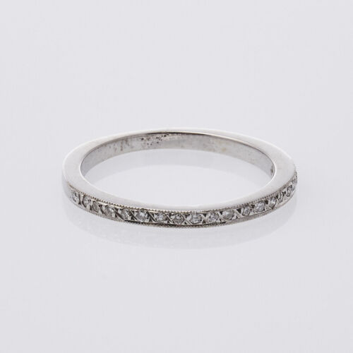 9ct White Gold Diamond Band