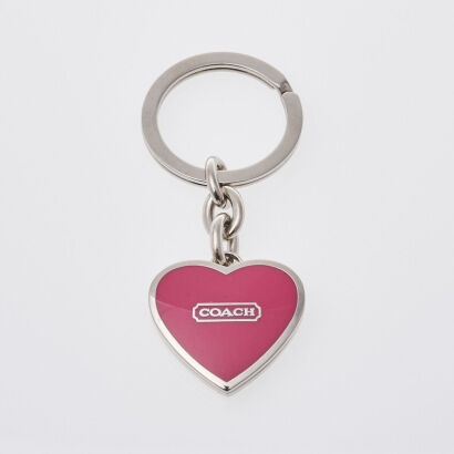 Coach Heart Keychain