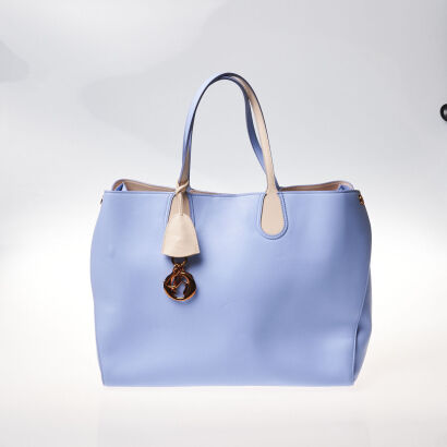 Christian Dior Addict Shopping Leather Tote Bag