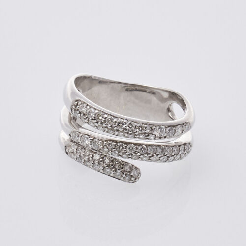 9ct White Gold Diamond Dress Ring
