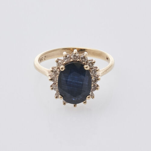 14ct Sapphire and Diamond Ring
