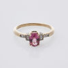 9ct Pink Tourmaline and Diamond Ring