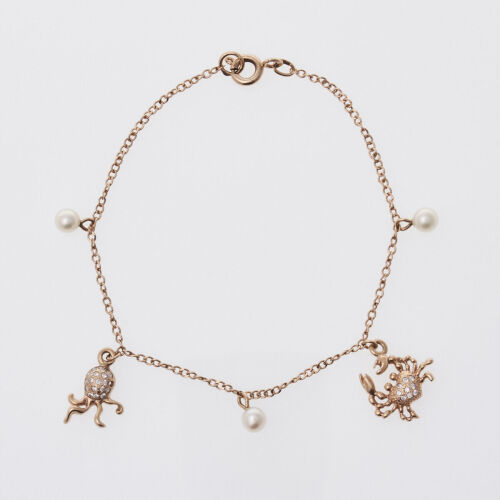 14ct Rose Gold Charm Bracelet