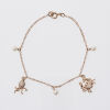 14ct Rose Gold Charm Bracelet