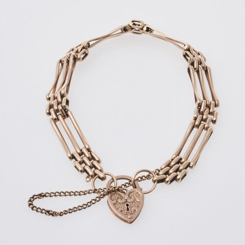 9ct Gold Gate Bracelet
