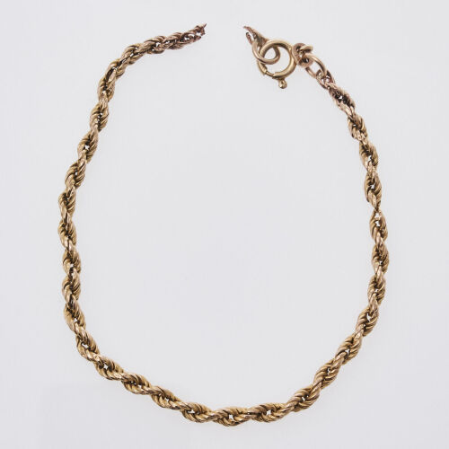 9ct Gold Rope Bracelet