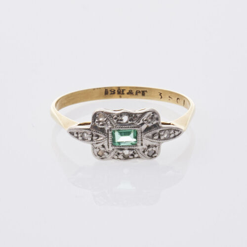 18ct Emerald and Diamond Ring