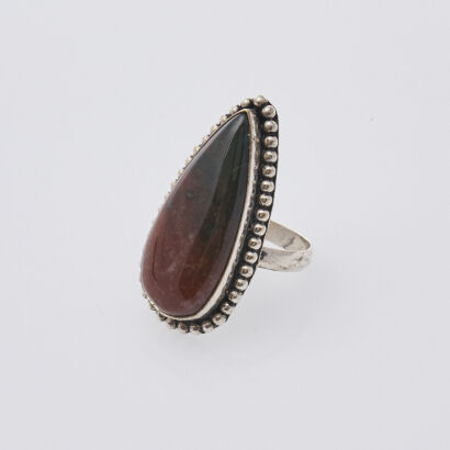 Silver Jasper Ring