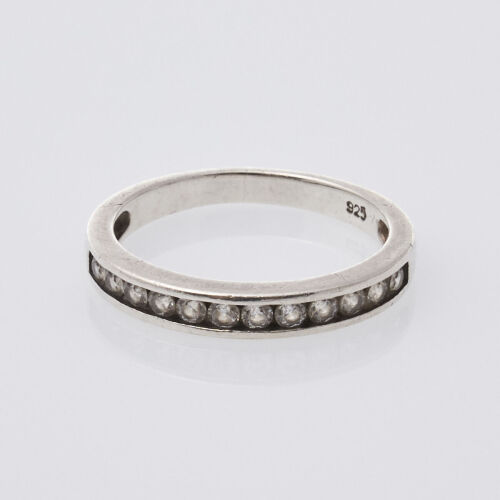 Silver CZ Band