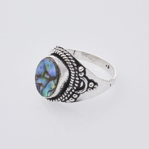 Silver Paua Ring
