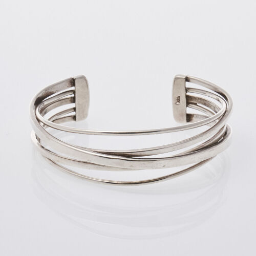 Silver Multi-band Bangle