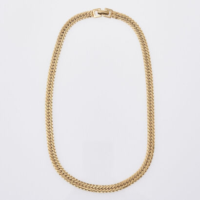 Monet Herringbone Chain Necklace