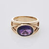 9ct Heavy Amethyst Ring