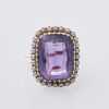 9ct Rose Gold Amethyst and Seed Pearl Ring - 2