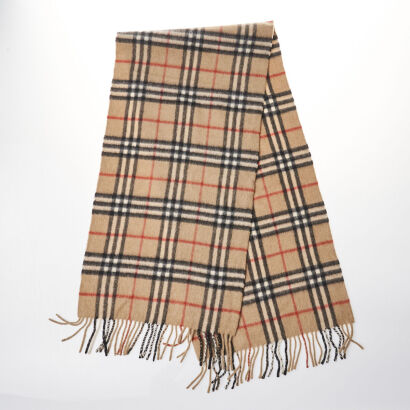 Burberry Brown Cashmere Scarf