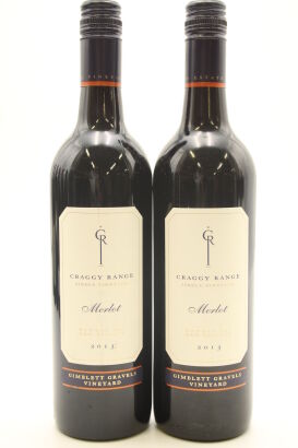 (2) 2013 Craggy Range Single Vineyard Merlot, Gimblett Gravels