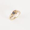 9ct Gold Sapphire and Diamond Pinky Ring