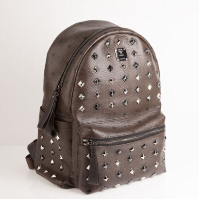 A MCM Stark Studded Backpack