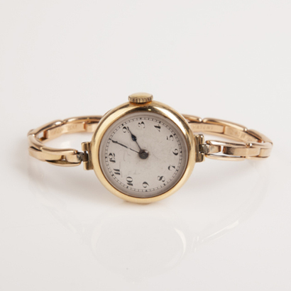 18ct Gold Expandable Wristwatch